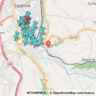 Mappa Via Pietro Sproviero, 87100 Cosenza CS, Italia (1.3045)