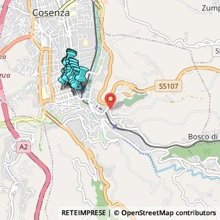 Mappa Via Pietro Sproviero, 87100 Cosenza CS, Italia (1.0765)