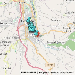 Mappa Via Pietro Sproviero, 87100 Cosenza CS, Italia (1.25765)