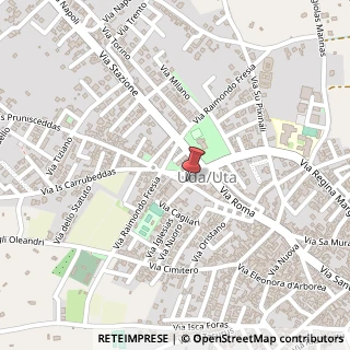 Mappa Via Olbia, 118, 09010 Uta, Cagliari (Sardegna)