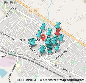 Mappa Via Temo, 09032 Assemini CA, Italia (0.293)