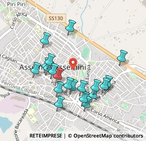 Mappa Via Temo, 09032 Assemini CA, Italia (0.4875)