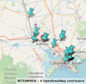 Mappa Via Temo, 09032 Assemini CA, Italia (8.8475)