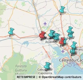 Mappa Via Roma, 09010 Uta CA, Italia (8.9155)