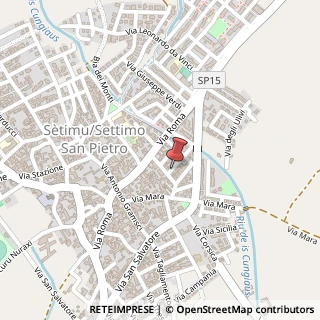 Mappa Via Giacomo Puccini, 4, 09040 Settimo San Pietro, Cagliari (Sardegna)
