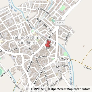 Mappa Via Gioacchino Rossini, 10, 09040 Settimo San Pietro, Cagliari (Sardegna)