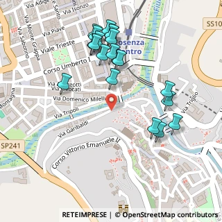 Mappa Piazza Valdesi Civico, 87100 Cosenza CS, Italia (0.2905)