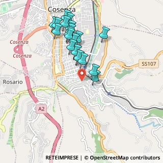 Mappa Piazza Valdesi Civico, 87100 Cosenza CS, Italia (1.0625)