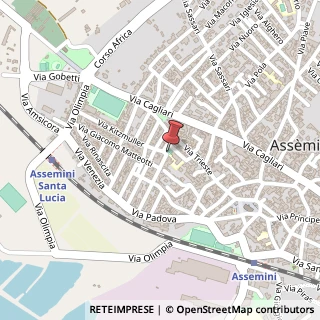 Mappa Via Firenze, 1, 09032 Assemini, Cagliari (Sardegna)