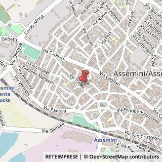 Mappa Via Trieste, 33, 09032 Assemini, Cagliari (Sardegna)