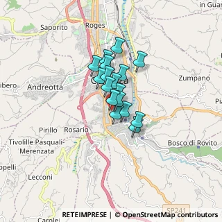 Mappa Viale Parisio, 87100 Cosenza CS, Italia (1.07529)