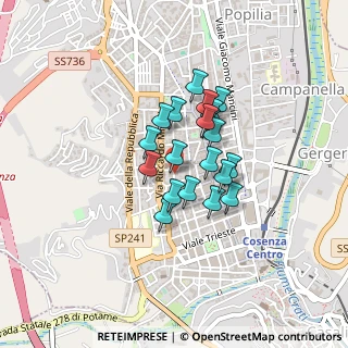 Mappa Viale Parisio, 87100 Cosenza CS, Italia (0.315)
