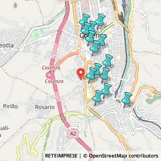 Mappa Via Antonio Ferrari D'Epaminonda, 87100 Cosenza CS, Italia (0.98071)