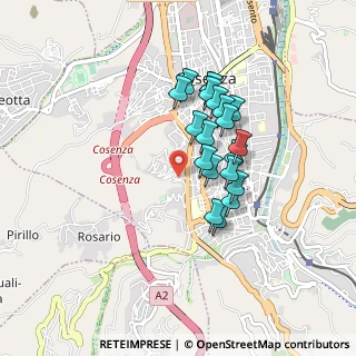 Mappa Via Antonio Ferrari D'Epaminonda, 87100 Cosenza CS, Italia (0.7645)