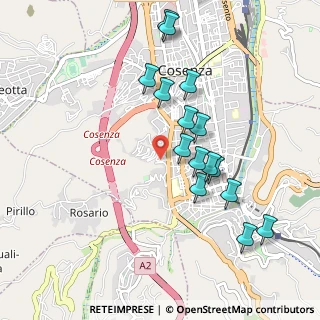 Mappa Via Antonio Ferrari D'Epaminonda, 87100 Cosenza CS, Italia (1.03067)