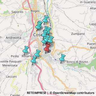 Mappa Via Bari, 87100 Cosenza CS, Italia (1.368)