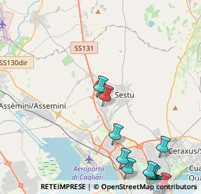 Mappa Ex ss 131 km 10 traversa, 09028 Sestu CA, Italia (7.08786)