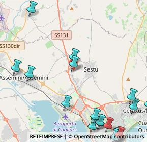 Mappa Ex ss 131 km 10 traversa, 09028 Sestu CA, Italia (7.4095)