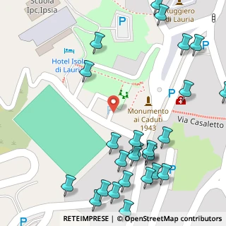 Mappa Piazza Insorti D'Ungheria, 85044 Lauria PZ, Italia (0.1)