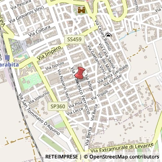 Mappa Via Ferruccio,  15, 73052 Parabita, Lecce (Puglia)