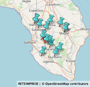 Mappa Via XXIV Maggio, 73052 Parabita LE, Italia (10.998)