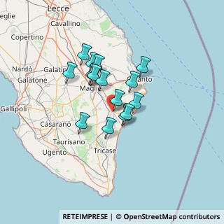 Mappa Via Com.le Cici, 73037 Poggiardo LE, Italia (10.71625)