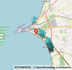 Mappa Lungomare Galilei, 73014 Gallipoli LE, Italia (1.79692)