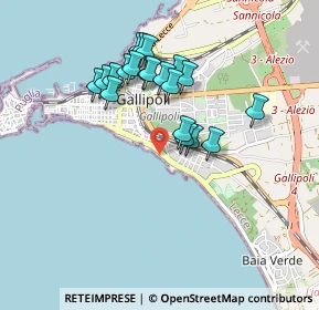 Mappa Lungomare Galilei, 73014 Gallipoli LE, Italia (0.8665)