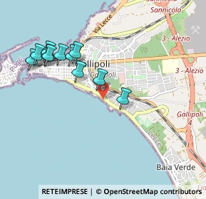 Mappa Lungomare Galilei, 73014 Gallipoli LE, Italia (1.06455)