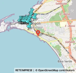 Mappa Lungomare Galilei, 73014 Gallipoli LE, Italia (1.0545)