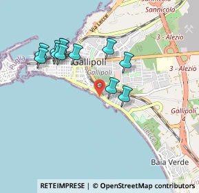 Mappa Lungomare Galilei, 73014 Gallipoli LE, Italia (0.98333)