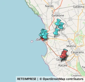 Mappa Lungomare Galilei, 73014 Gallipoli LE, Italia (6.44071)