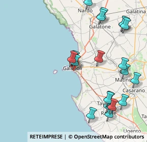 Mappa Lungomare Galilei, 73014 Gallipoli LE, Italia (10.748)