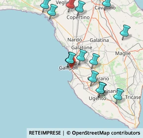 Mappa Strada Vicinale Santa Venardia, 73014 Gallipoli LE, Italia (18.58643)