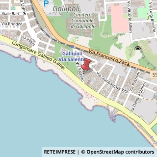 Mappa Via Salento, 2, 73014 Gallipoli, Lecce (Puglia)