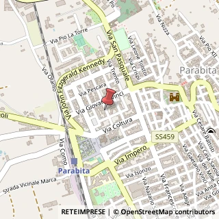 Mappa Via Tancredi, 21, 73052 Parabita, Lecce (Puglia)