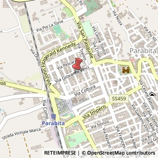 Mappa Via Tancredi, 22, 73052 Parabita, Lecce (Puglia)