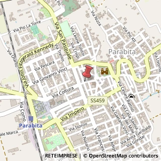 Mappa Via Padre Serafino da Parabita, 14, 73052 Parabita, Lecce (Puglia)
