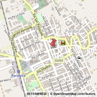 Mappa Via Padre Serafino da Parabita, 22, 73052 Parabita, Lecce (Puglia)