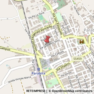 Mappa Via Montegrappa,  6, 73042 Parabita, Lecce (Puglia)