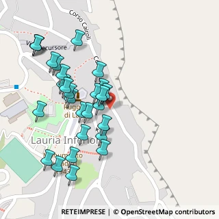 Mappa Via Cerruto, 85044 Lauria PZ, Italia (0.11724)