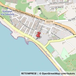 Mappa Lungomare Galileo Galilei, 28, 73014 Gallipoli, Lecce (Puglia)