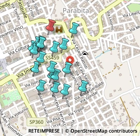 Mappa Via Gaetano Vinci, 73052 Parabita LE, Italia (0.234)