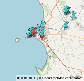 Mappa Via K. Gandhi, 73014 Gallipoli LE, Italia (3.89462)