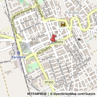 Mappa Via Vittorio Emanuele II, 68, 73052 Parabita, Lecce (Puglia)