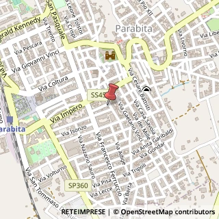 Mappa Via Giovanni Bovio, 16, 73052 Parabita, Lecce (Puglia)