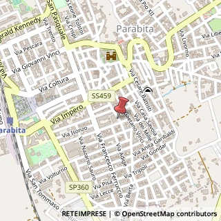 Mappa Via bovio giovanni 14/a, 73052 Parabita, Lecce (Puglia)