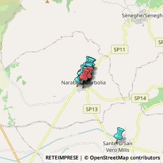 Mappa Via IV Novembre, 09070 Narbolia OR, Italia (0.4745)