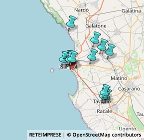 Mappa Via Rosmini, 73014 Gallipoli LE, Italia (5.49857)