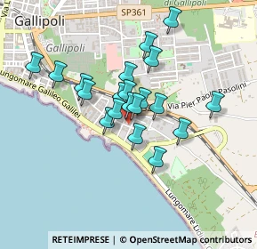 Mappa Via Rosmini, 73014 Gallipoli LE, Italia (0.3675)